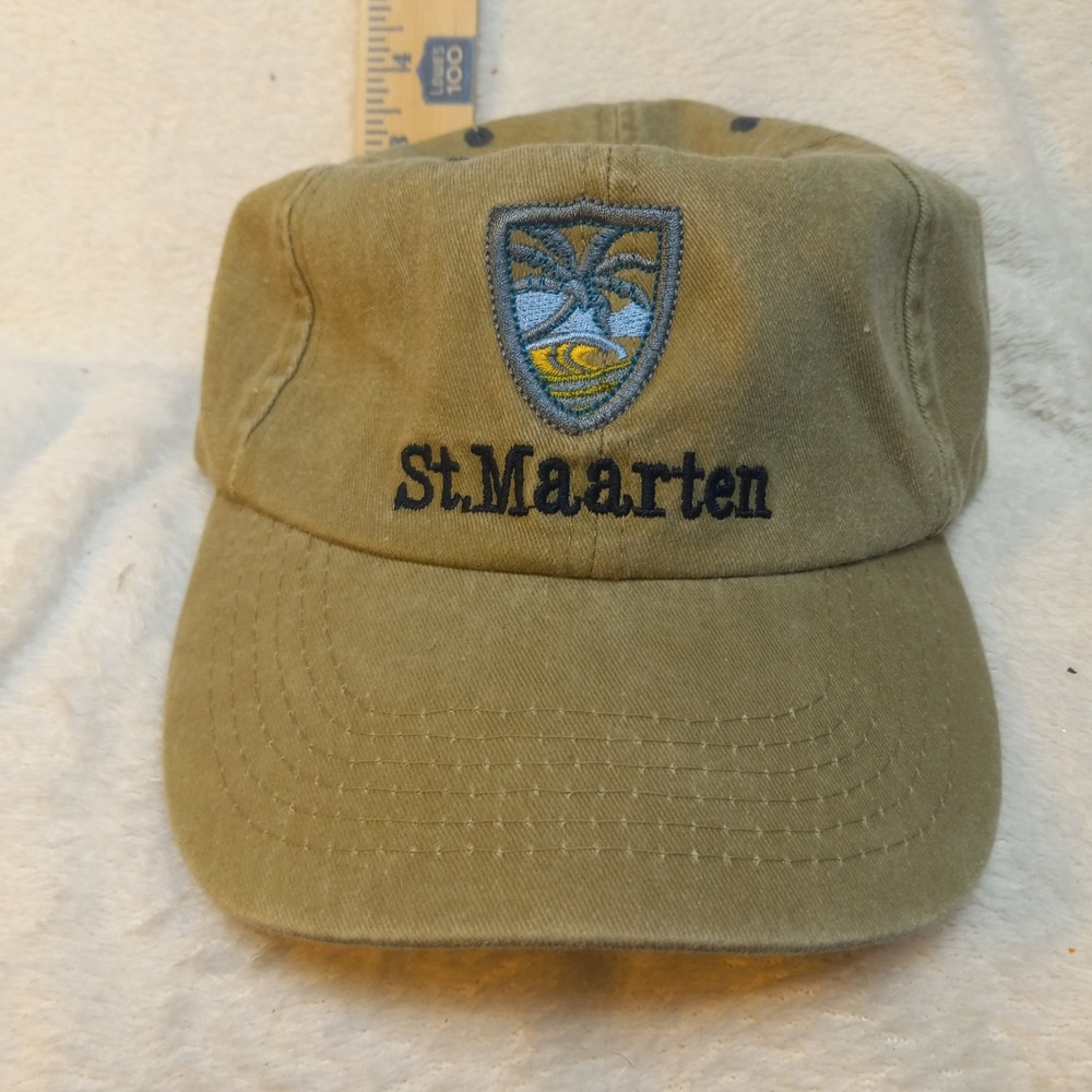 St. Maarten Beige Adjustable Hat hook and loop adjustable size